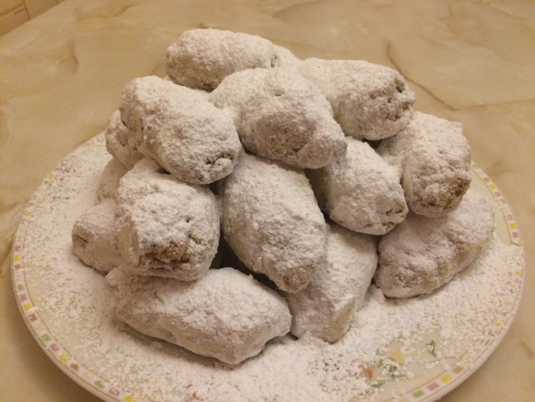 Греческое праздничное печенье Курабье