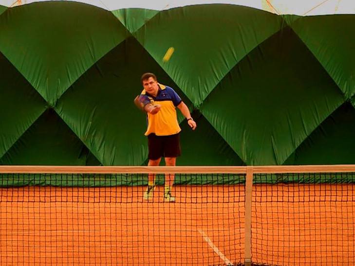 Саакашвілі провів спаринг з юним даруванням тенісу України Ястремською - фото 4