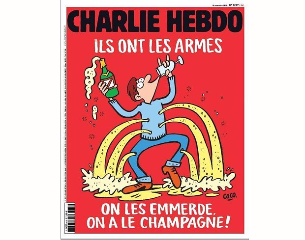 Charlie Hebdo випустив нові карикатури на терористів ІДІЛ - фото 1