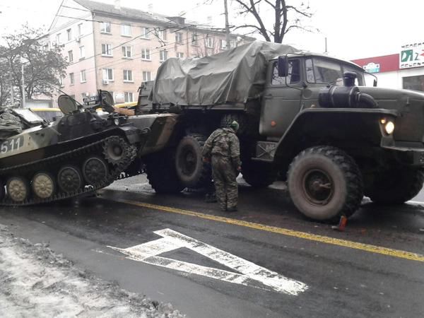 Поджог машин в донецке