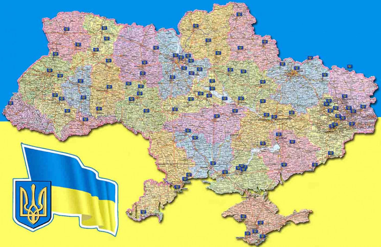 Карта соприкосновения на украине