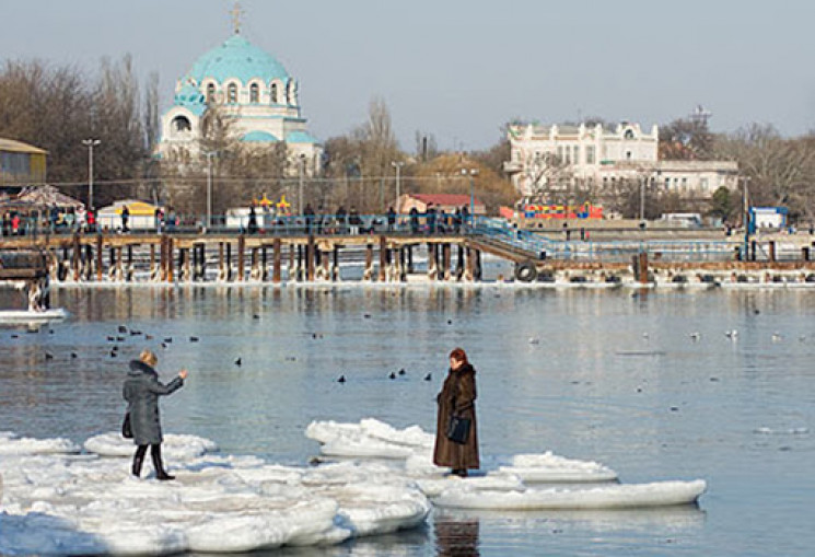 Евпатория зимой фото